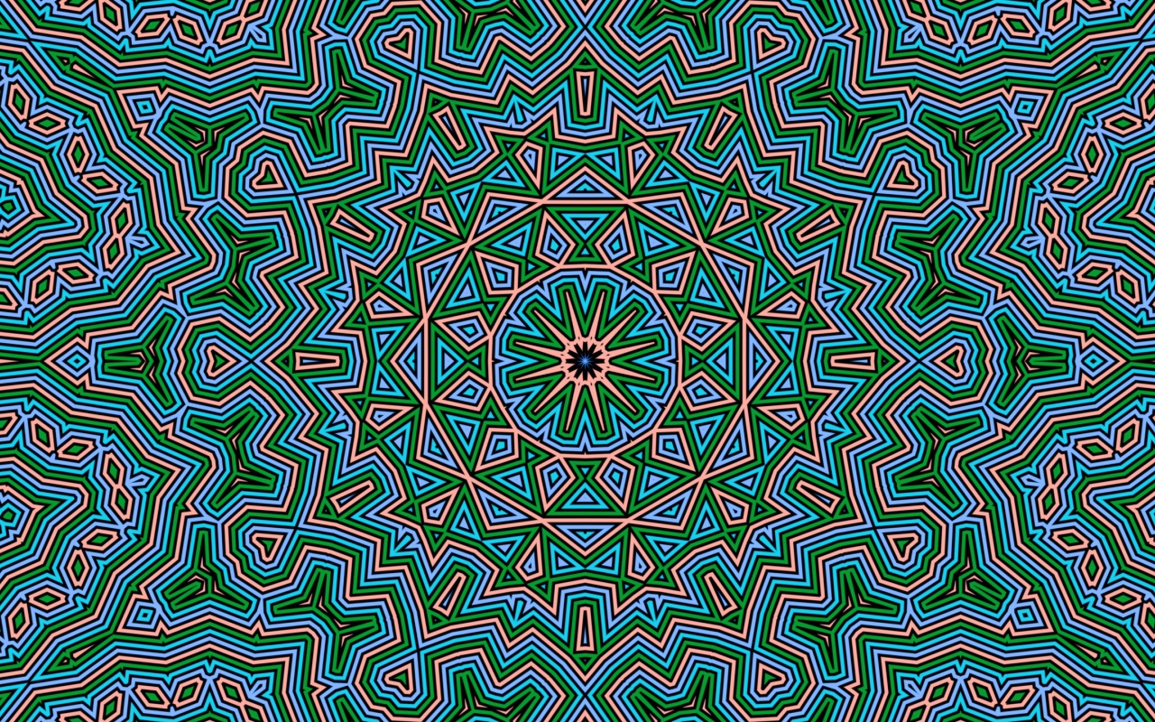 Необычный фрактальный узор 