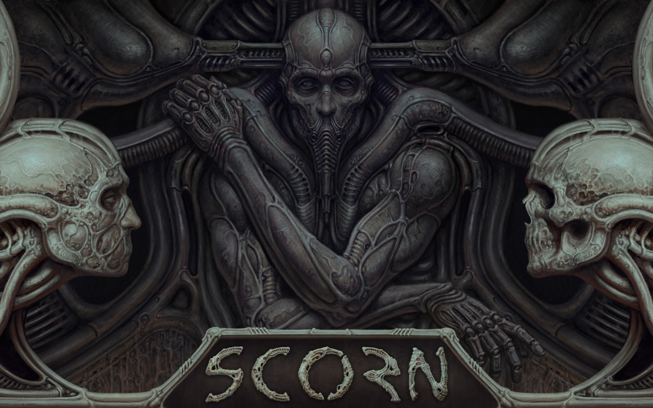Постер компьютерной игры Scorn, 2021