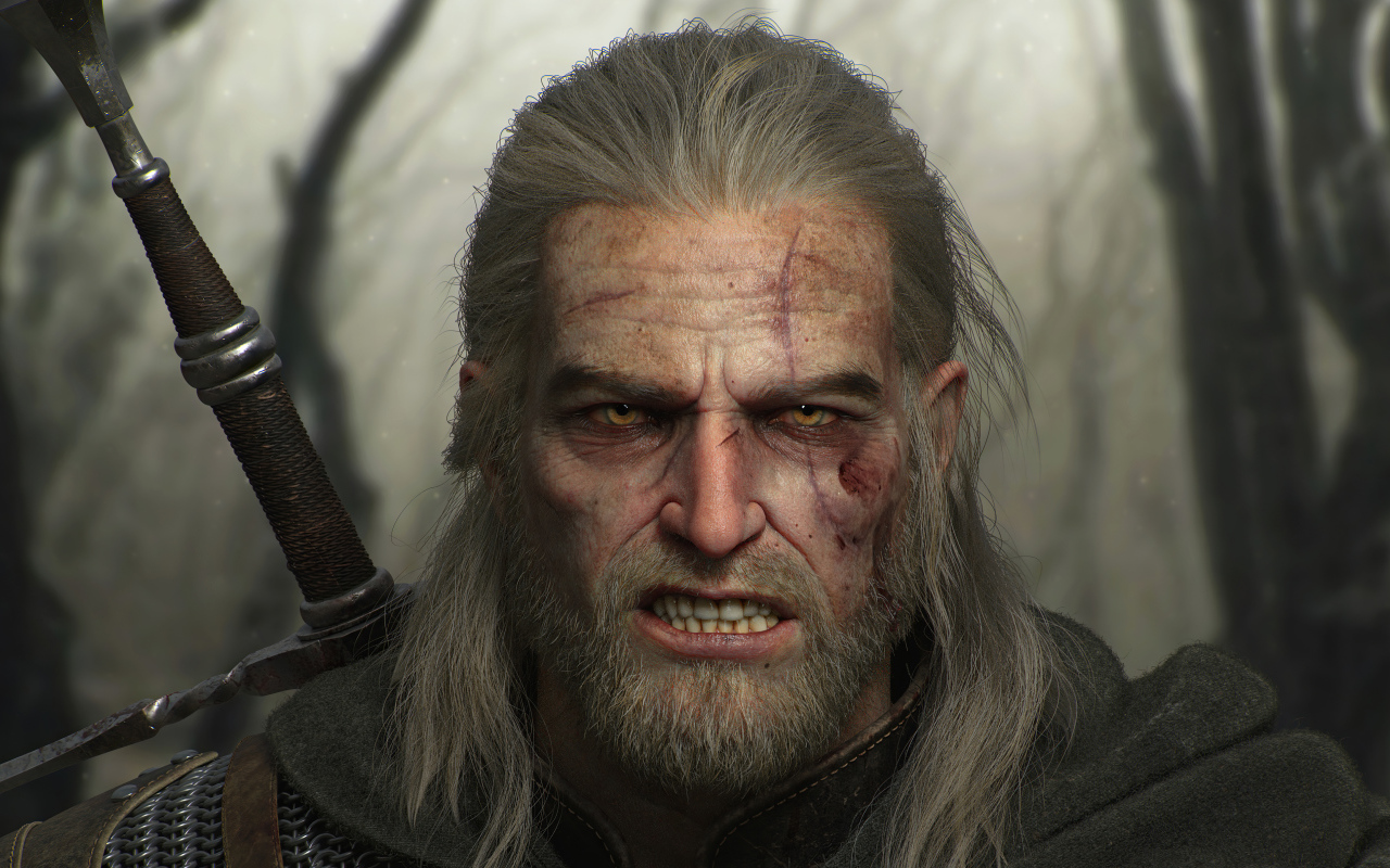 Воин из игры Geralt Of Rivia The Witcher 3