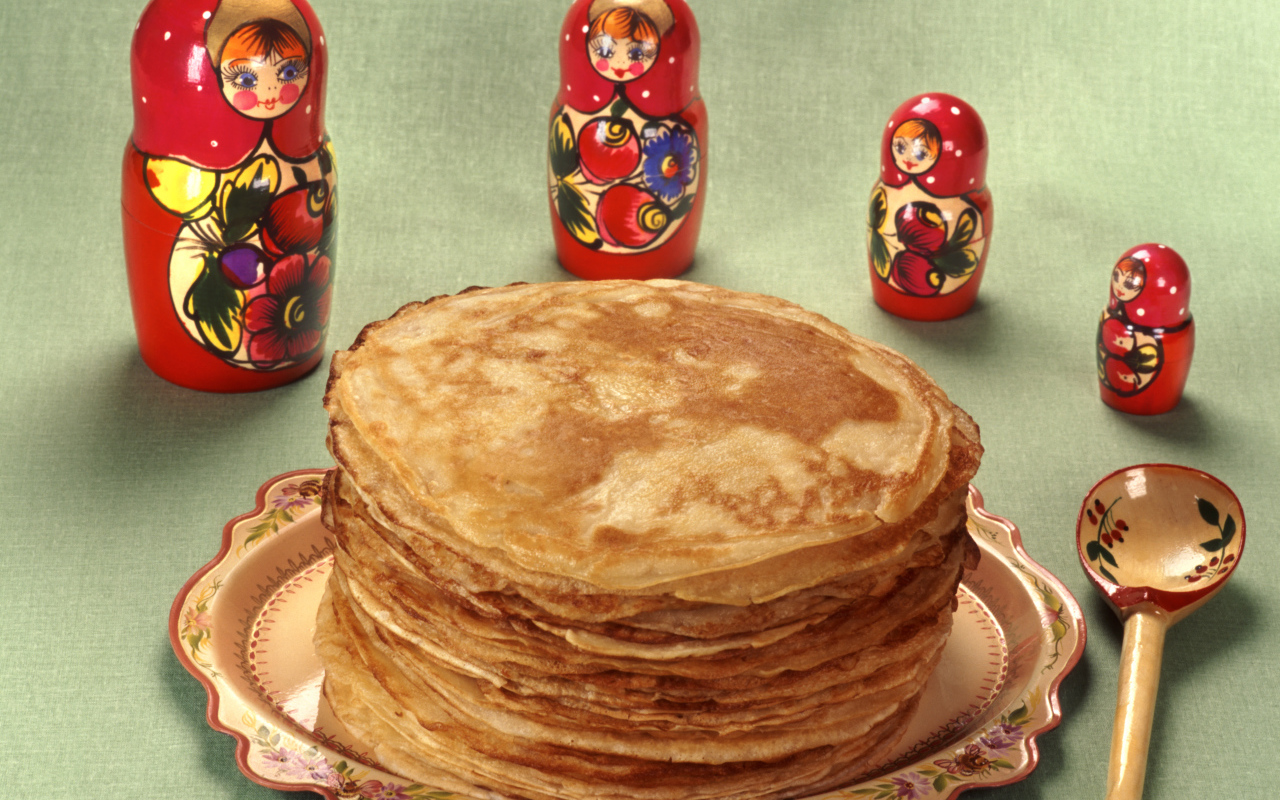 Блины с матрешками на Масленицу