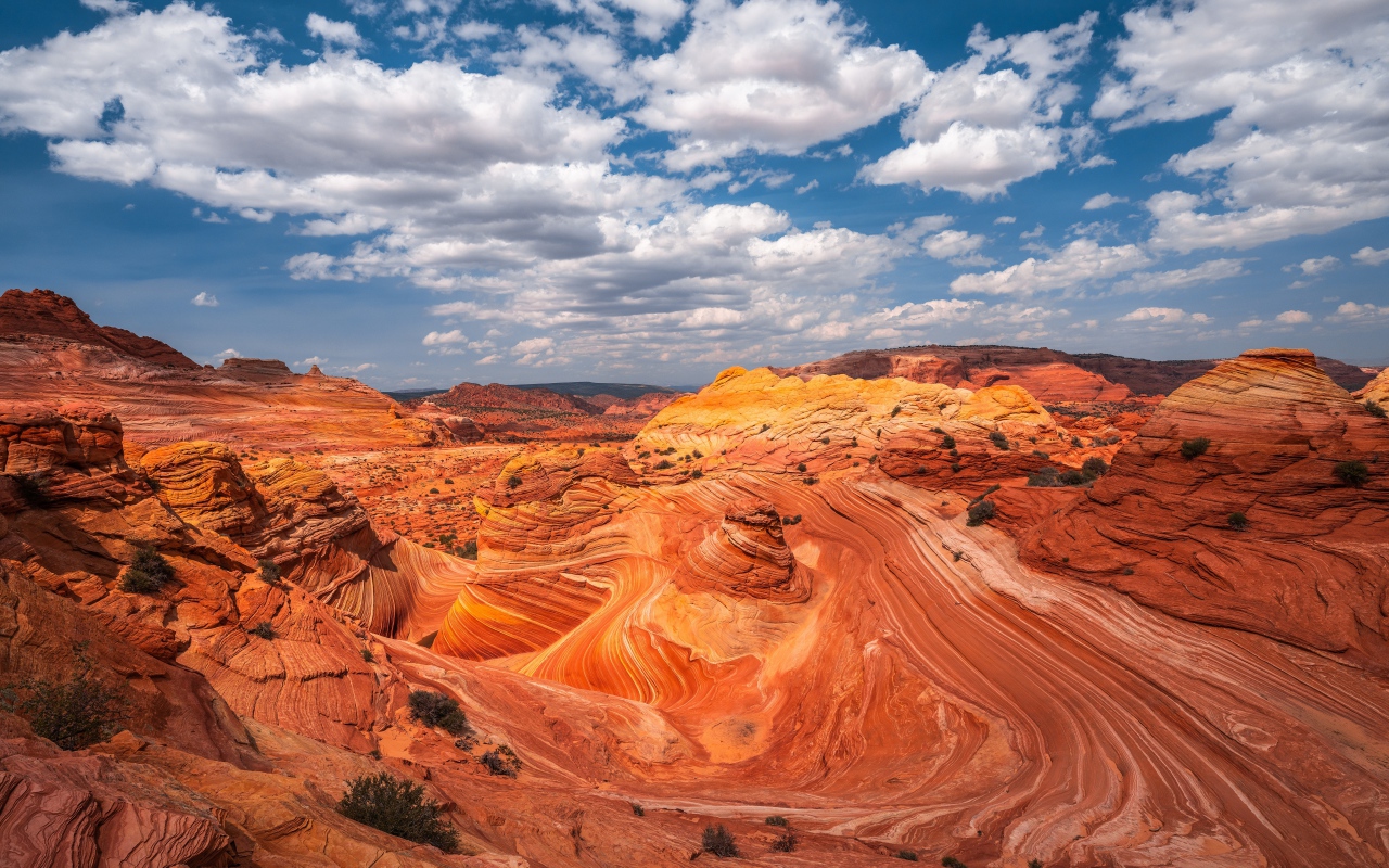 Красивый вид на каньон под красивым небом 