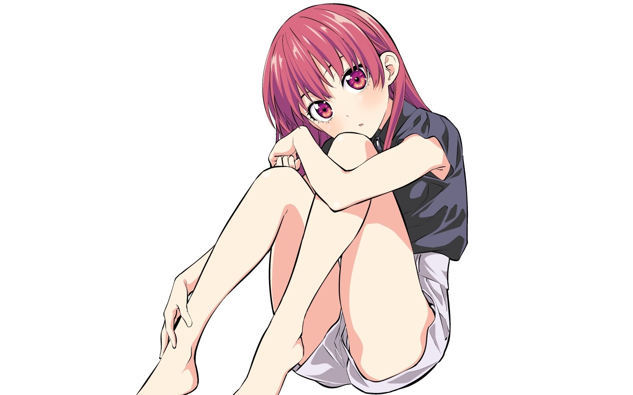 Персонаж Saki Saki аниме  Kanojo mo Kanojo на белом фоне