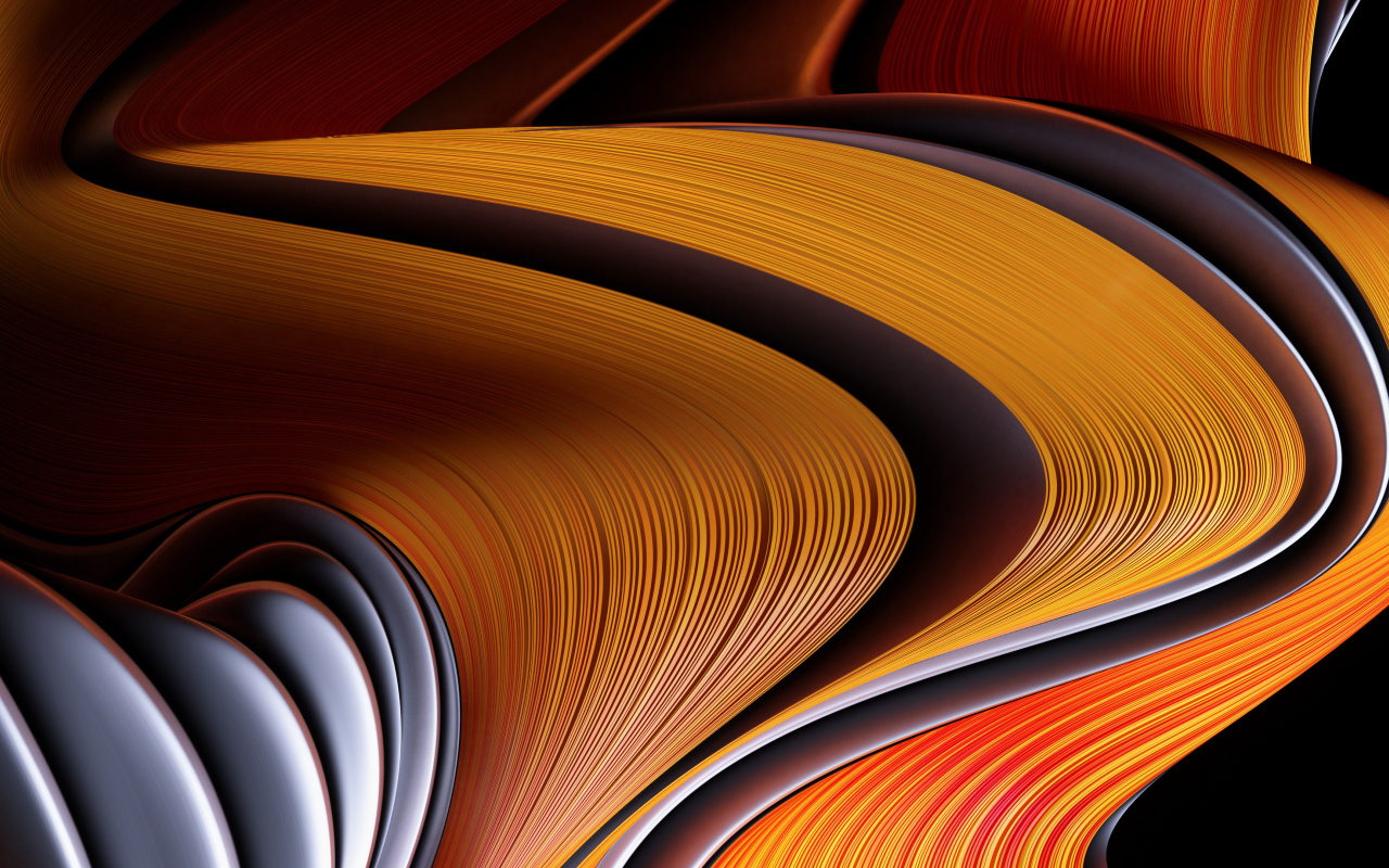 Оранжевый волнистый абстрактный узор