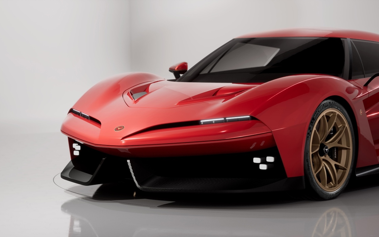 Вид спереди на автомобиль Bizzarrini The Giotto