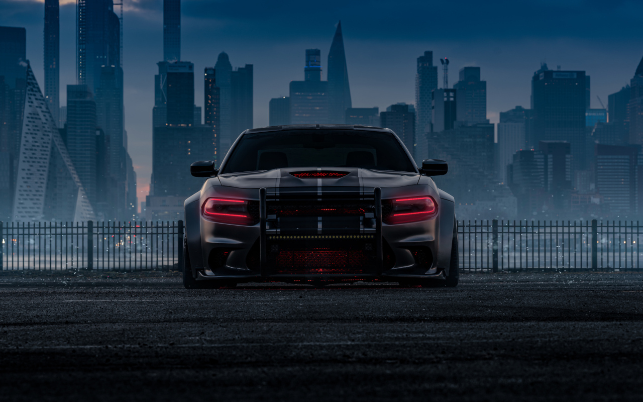 Автомобиль Dodge Charger Hellcat Enforcer вид спереди