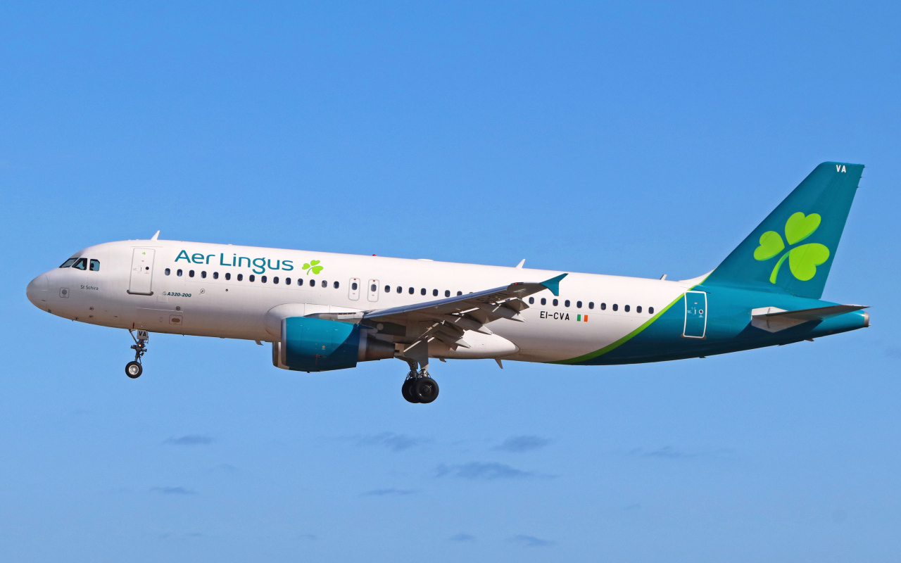 Пассажирский аэробус A 320-214,  авиакомпании Aer Lingus