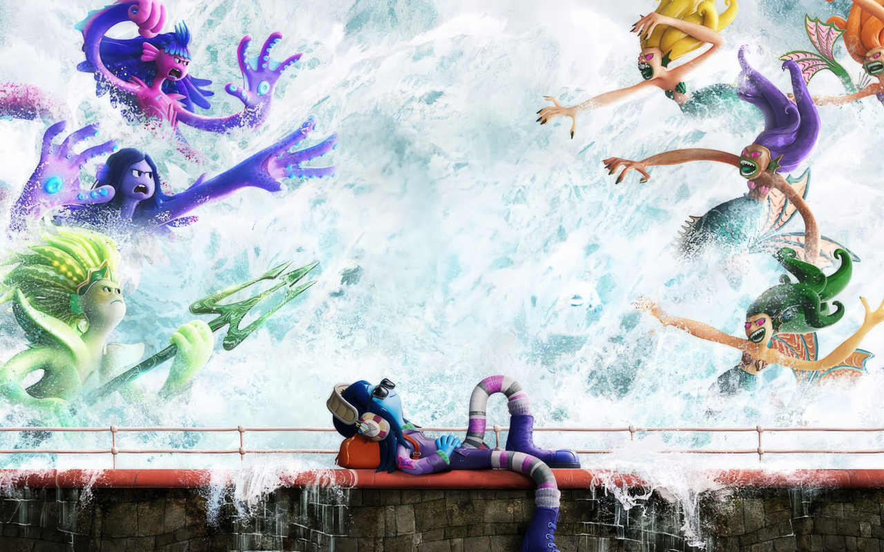 Красивый постер мультфильма Руби Гильман: Приключения кракена-подростка