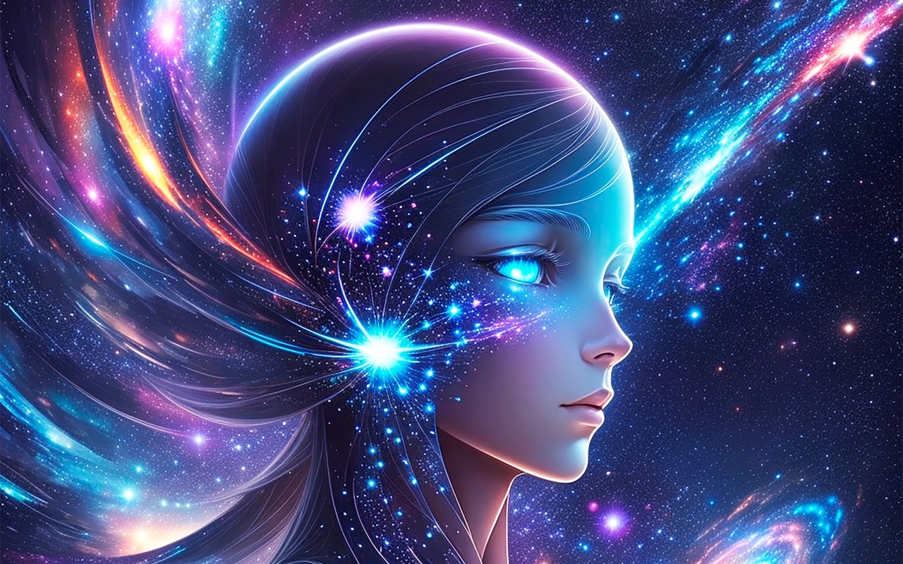 Фантастическая космическая девушка