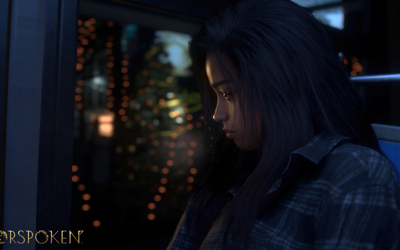 Грустная девушка персонаж компьютерной игры Forspoken