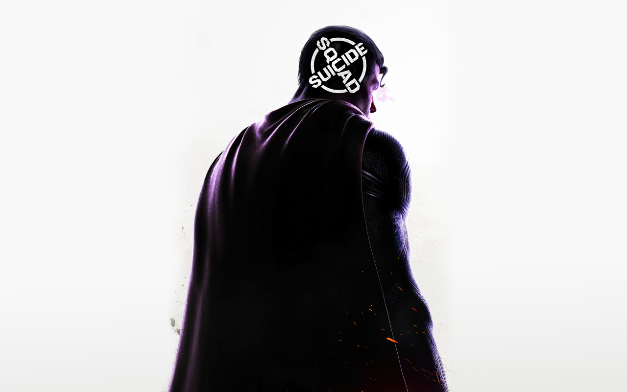 Персонаж компьютерной игры Suicide Squad: Kill the Justice League на белом фоне
