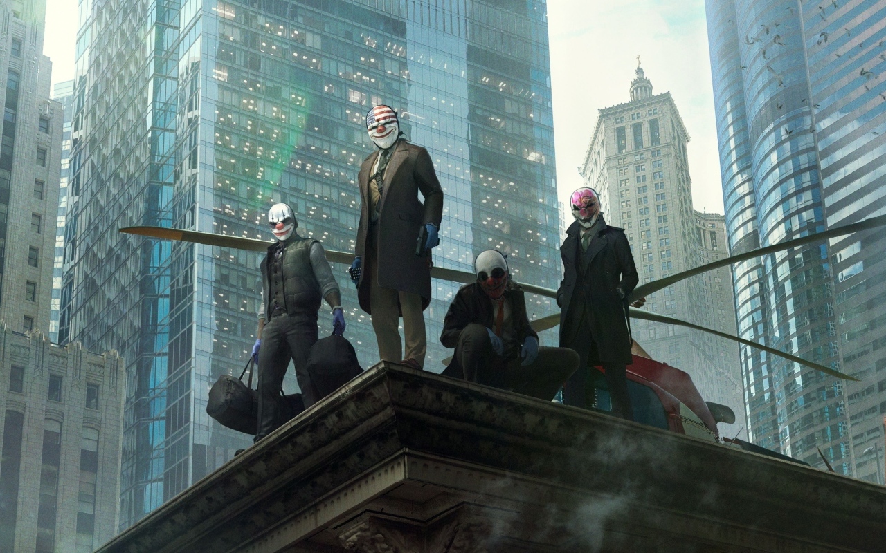 Злодеи из компьютерной игры Payday 3