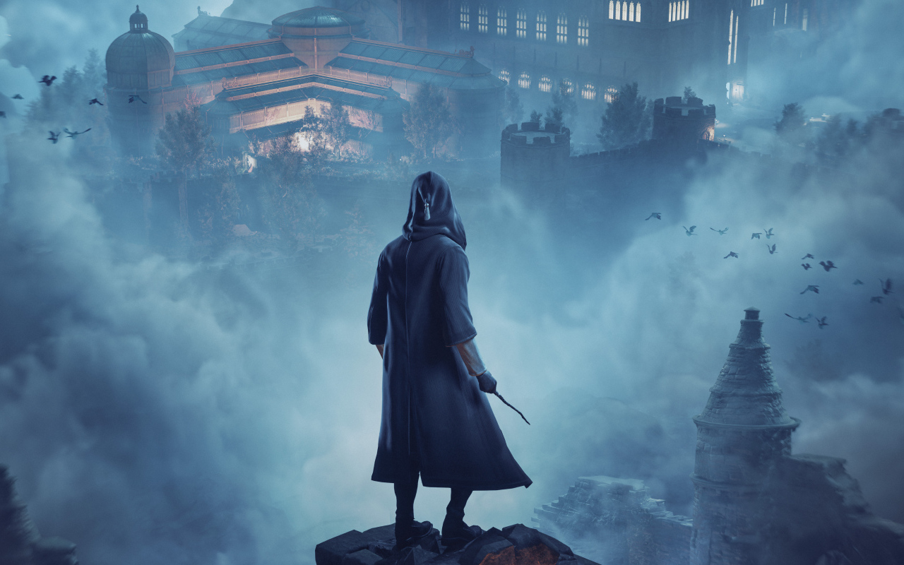 Волшебник из компьютерной игры Hogwarts Legacy