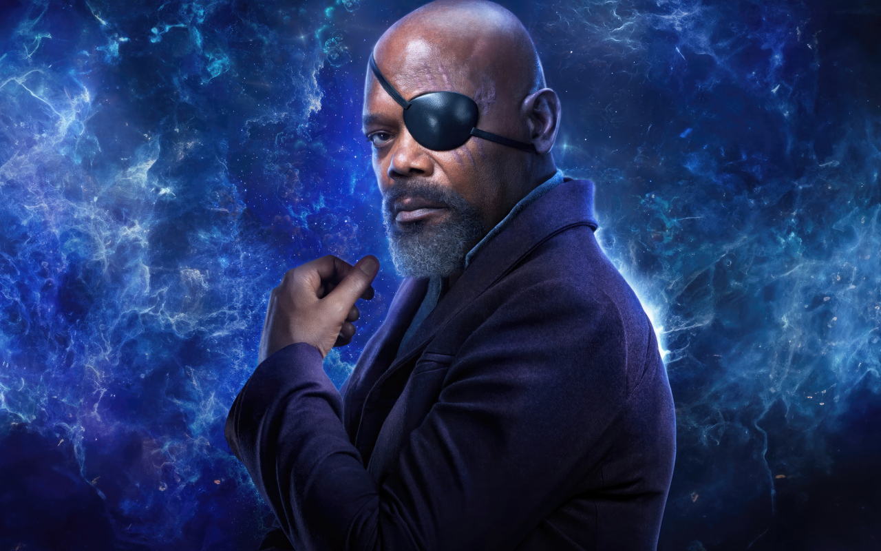 Персонаж Ник Фьюри в фантастическом фильме Марвелы