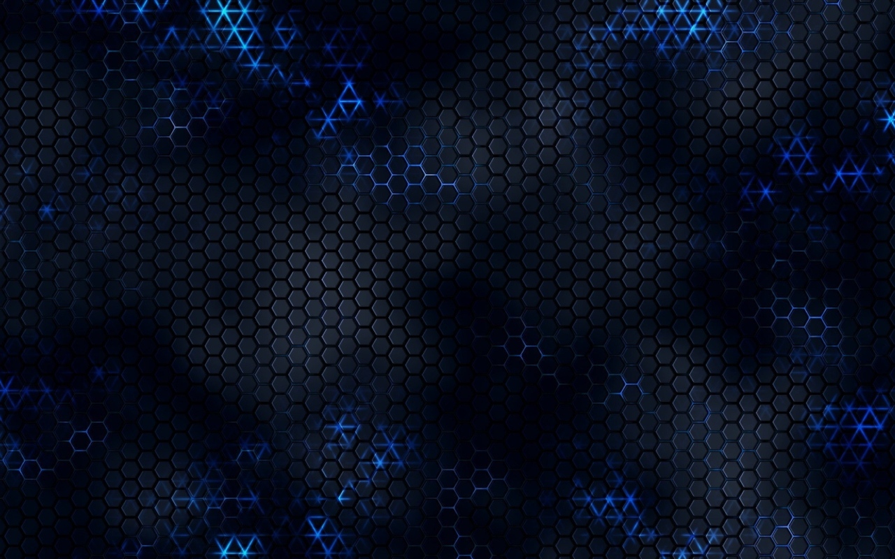 Черные соты с неоновыми вставками