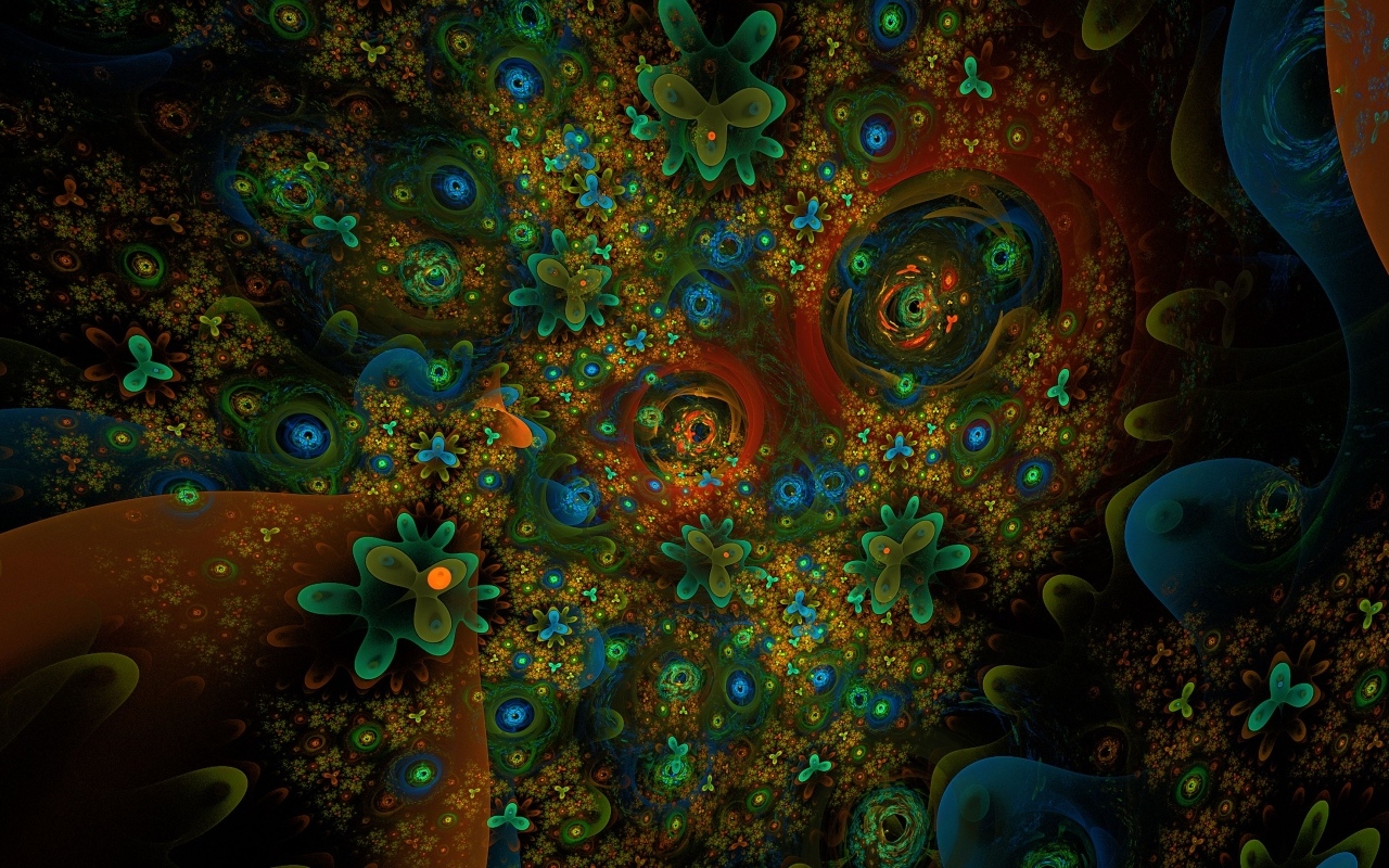 Зеленые абстрактные листья на фоне