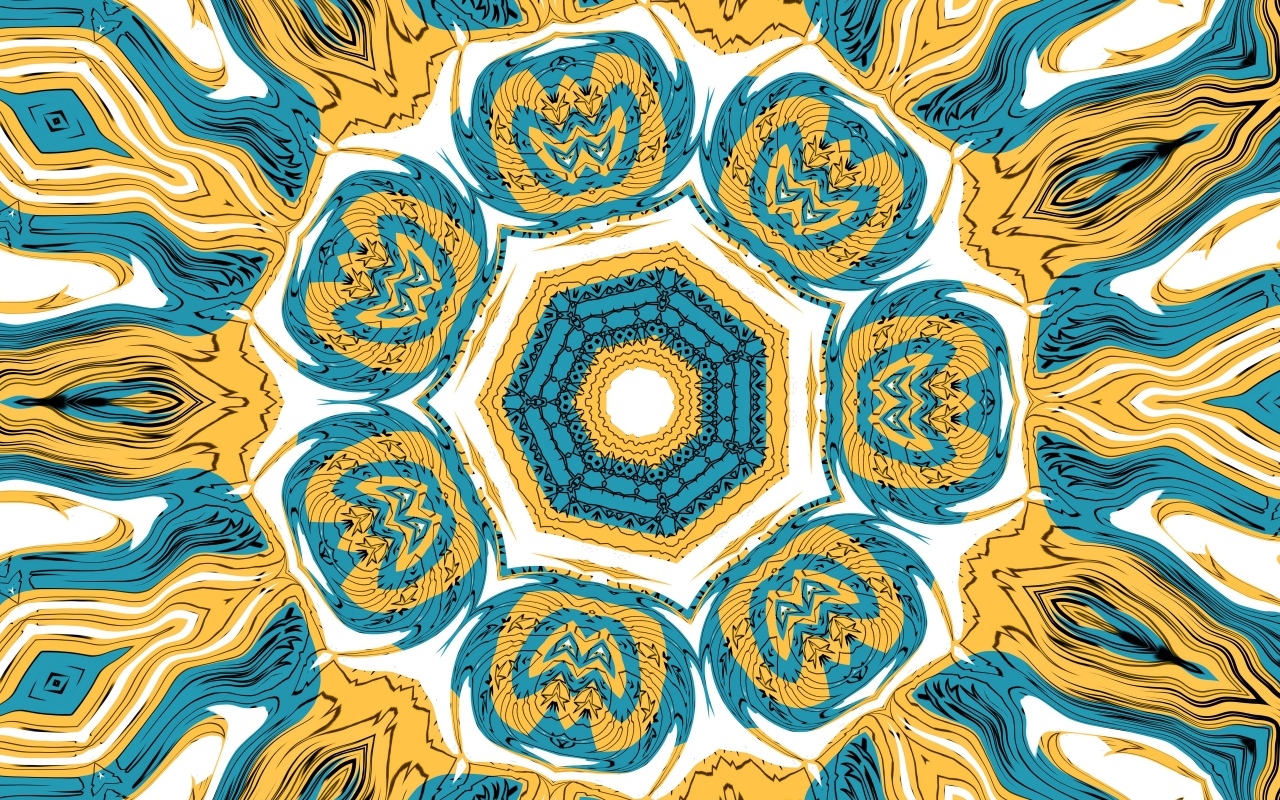 Желто-голубой абстрактный узор 