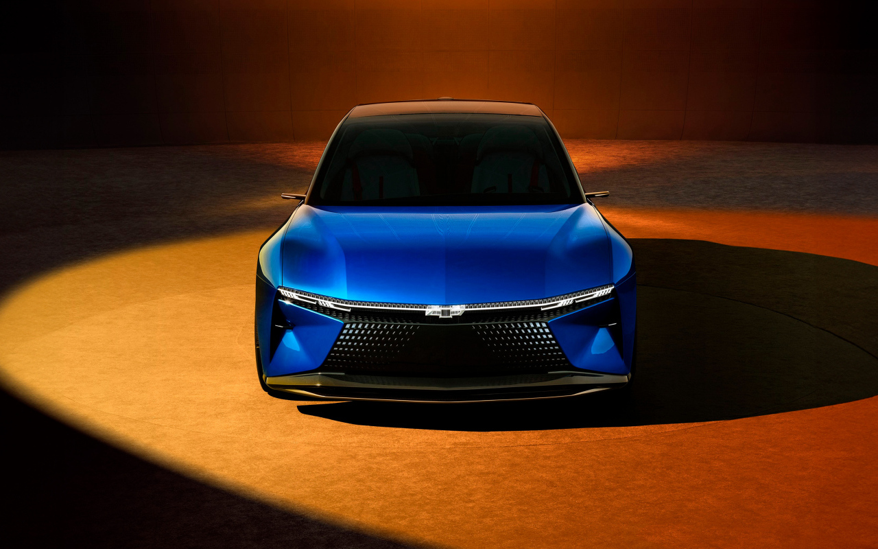 Вид спереди на автомобиль концепт  Chevrolet FNR-XE