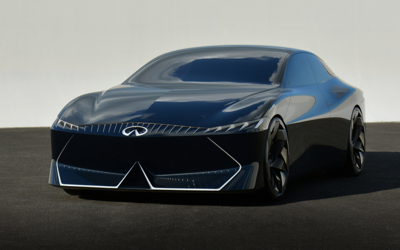 Черный автомобиль Infiniti Vision Qe