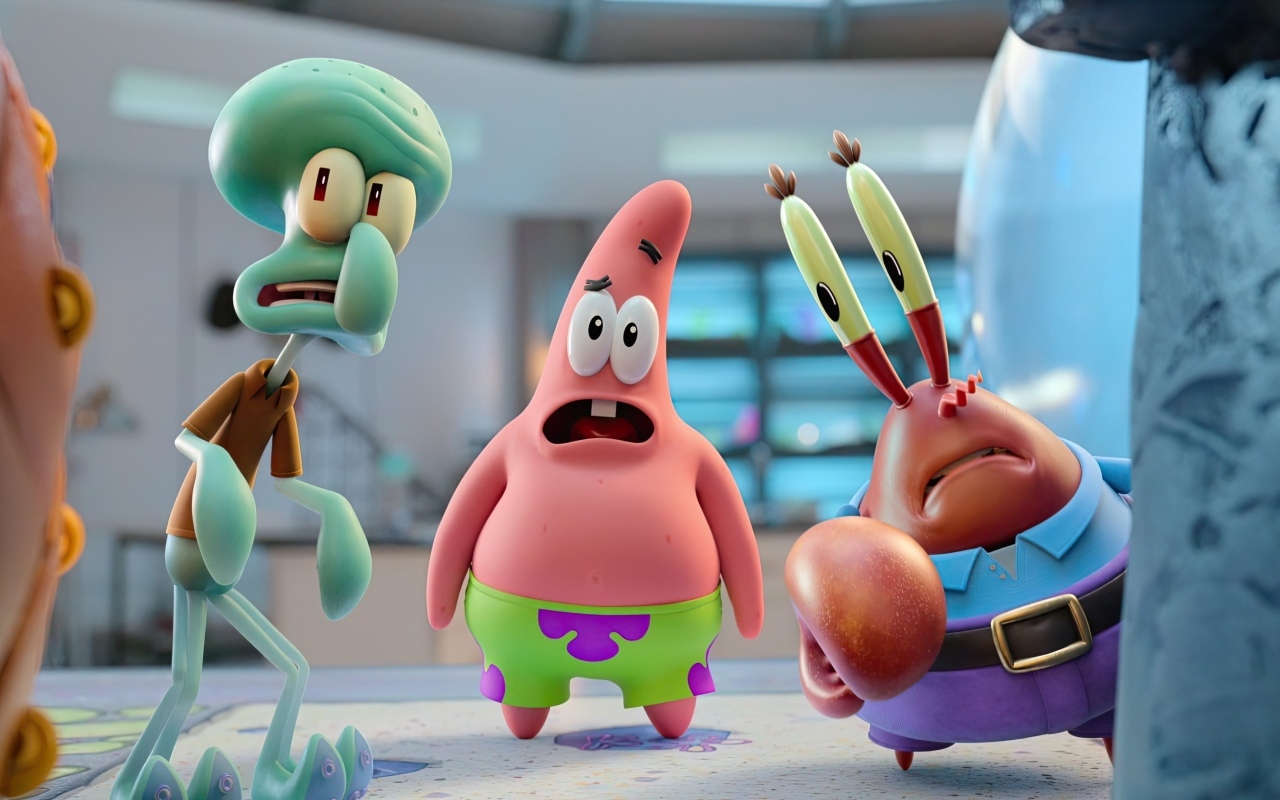 Персонажи нового мультфильма Губка Боб. Спасти Бикини-Боттом: фильм Сэнди Чикс, 2024