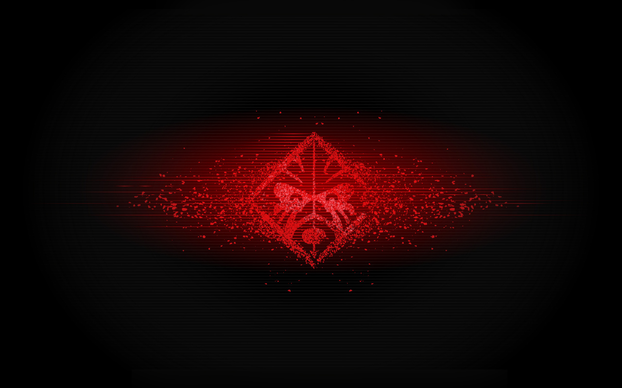 Красный логотип hp omen на черном фоне