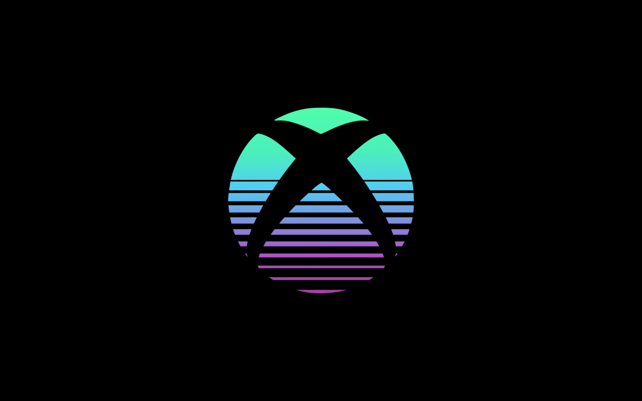 Логотип xbox на черном фоне