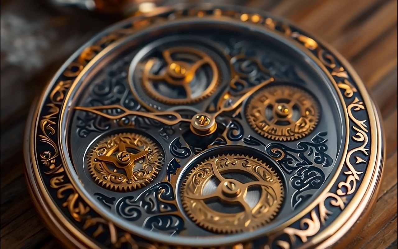 Красивый механизм дорогих часов
