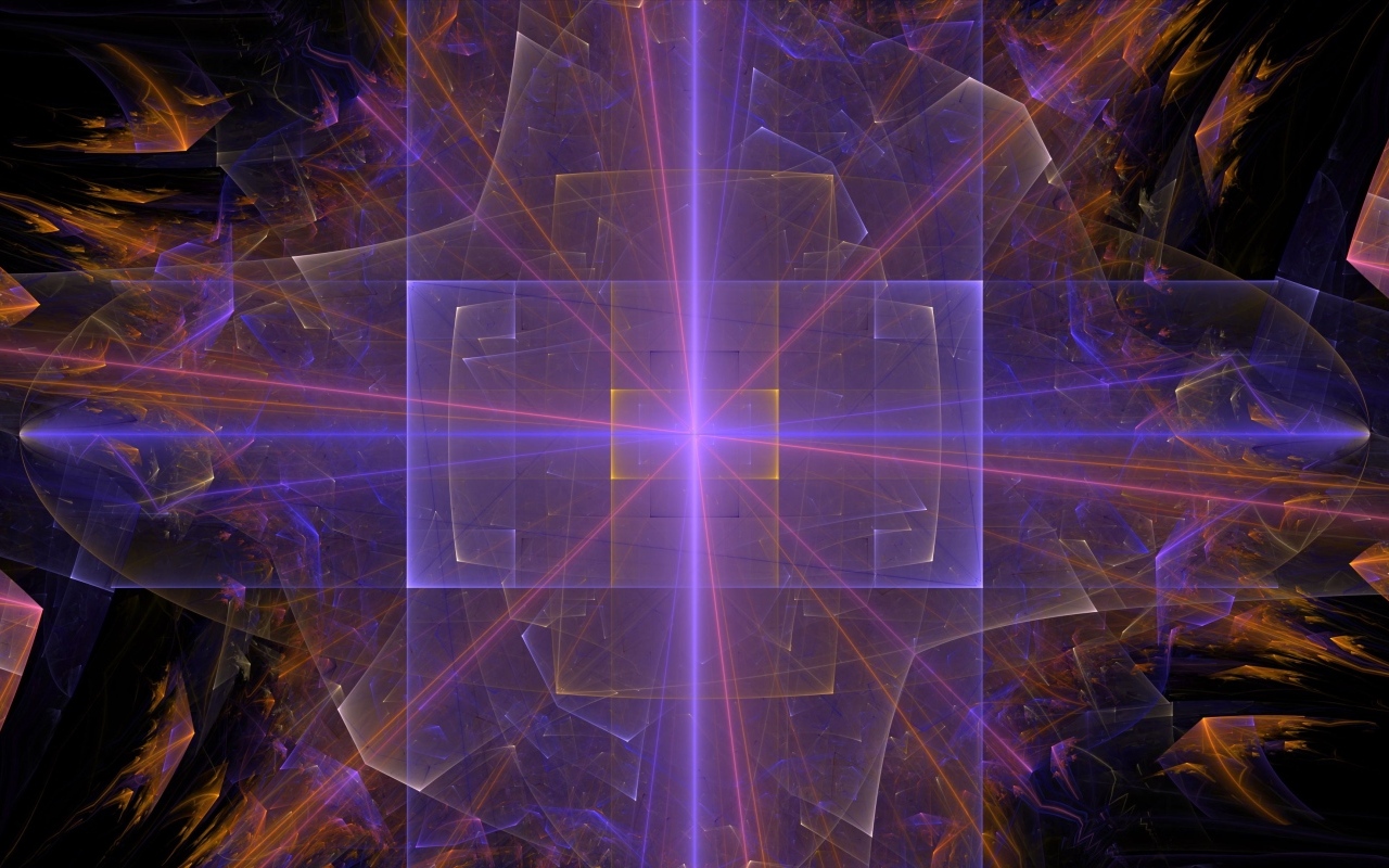 Неоновые прямоугольники на черном абстрактном фоне