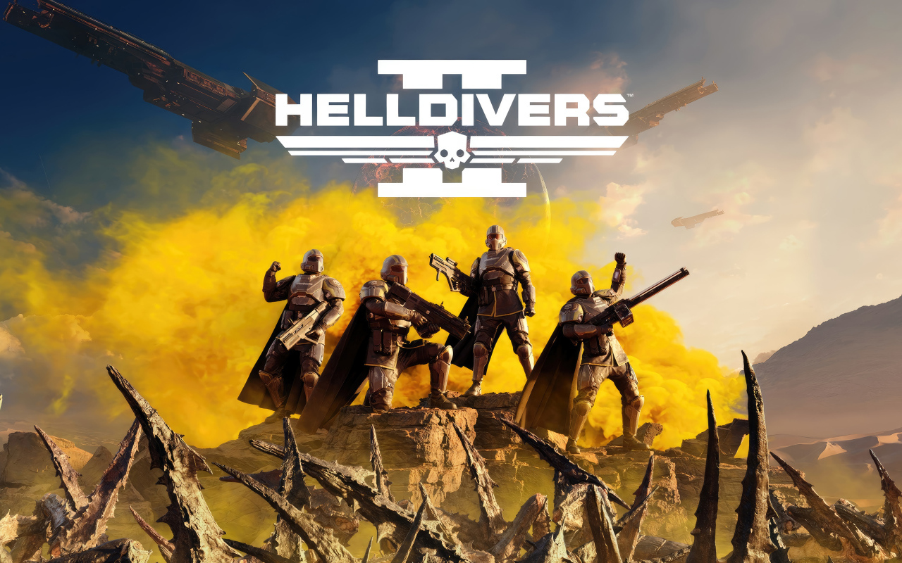 Постер новой компьютерной игры Helldivers 2
