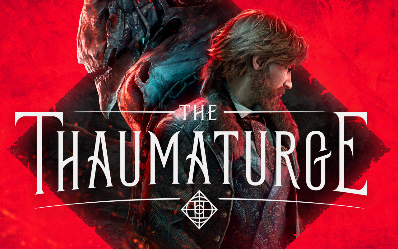 Красный постер компьютерной игры The Thaumaturge, 2024