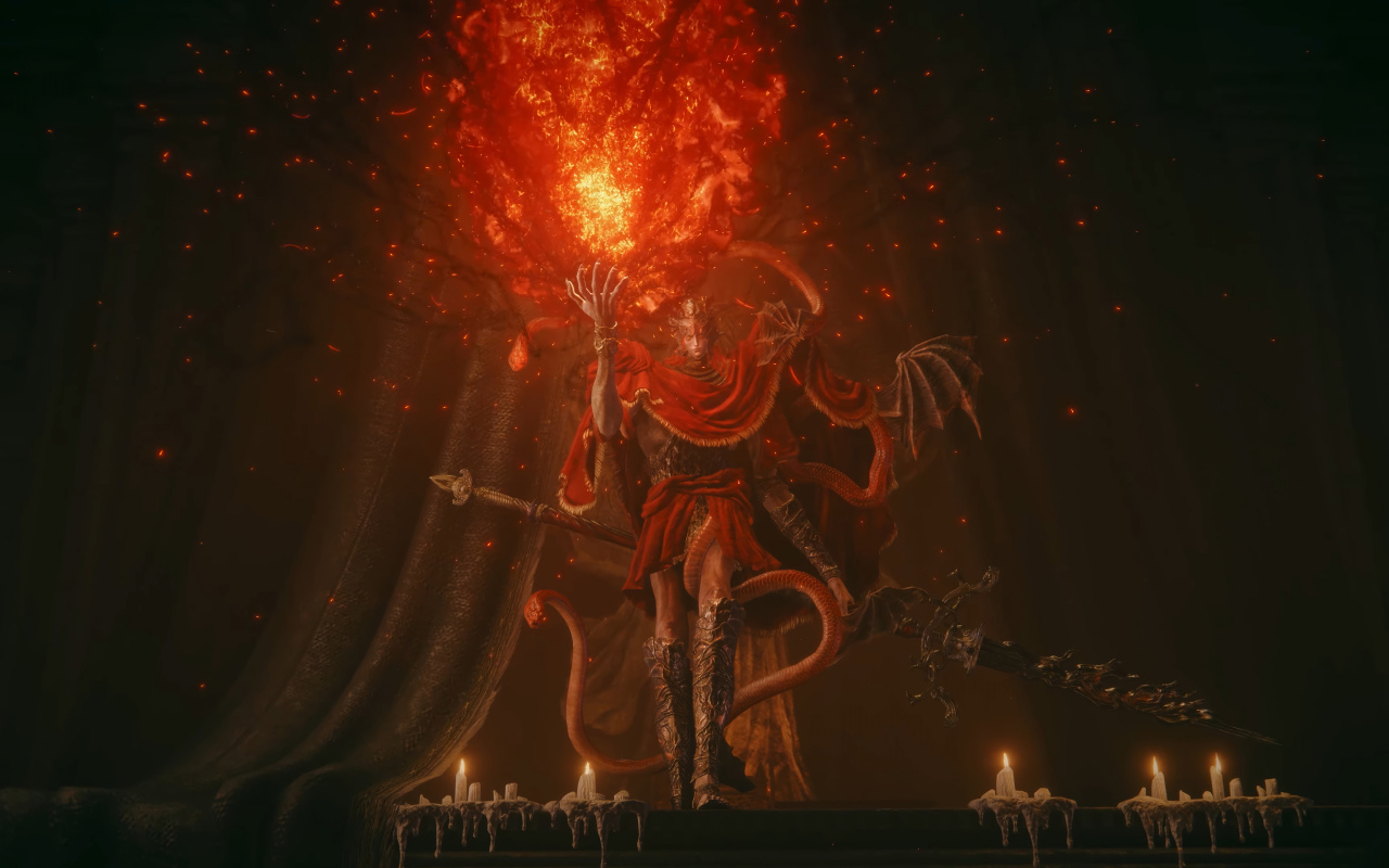 Воин из компьютерной игры Elden Ring: Shadow of the Erdtree