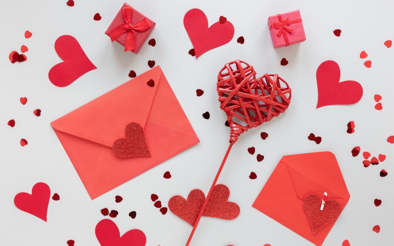 Конверты с валентинками на день влюбленных