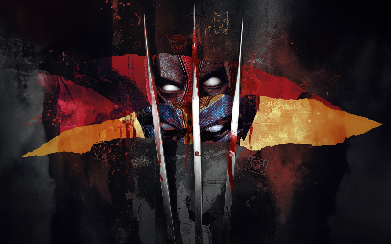 Арт постер фильма Дэдпул 3