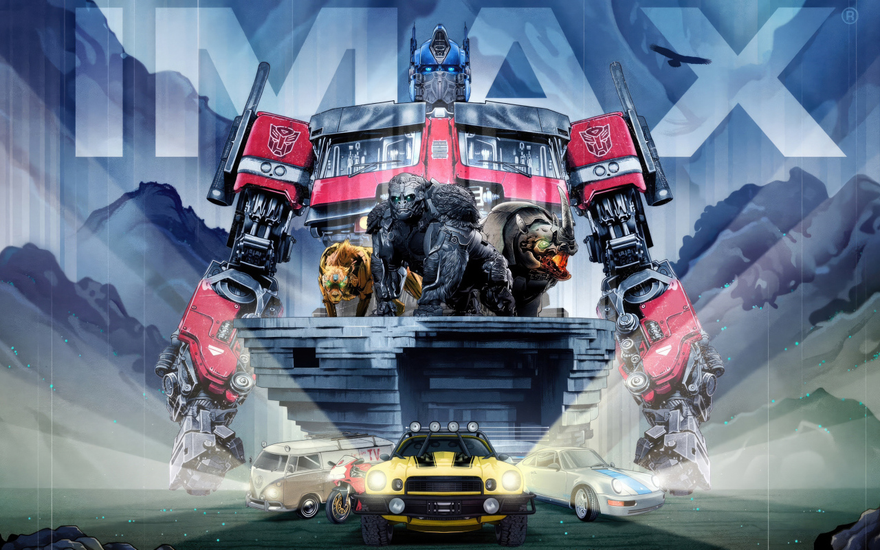 Красивый яркий постер фильма Трансформеры: Восхождение Звероботов