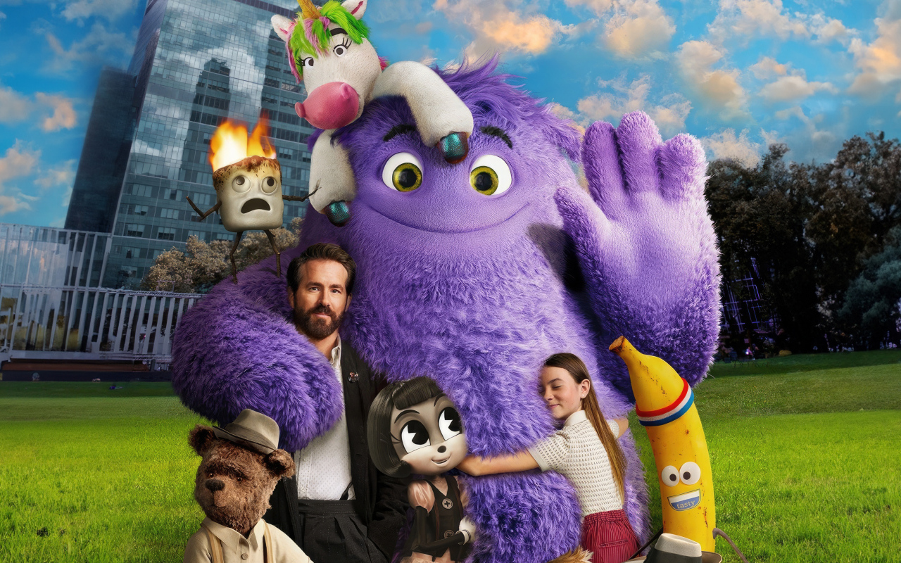 Красивый постер нового фильма Воображаемые друзья (IF), 2024