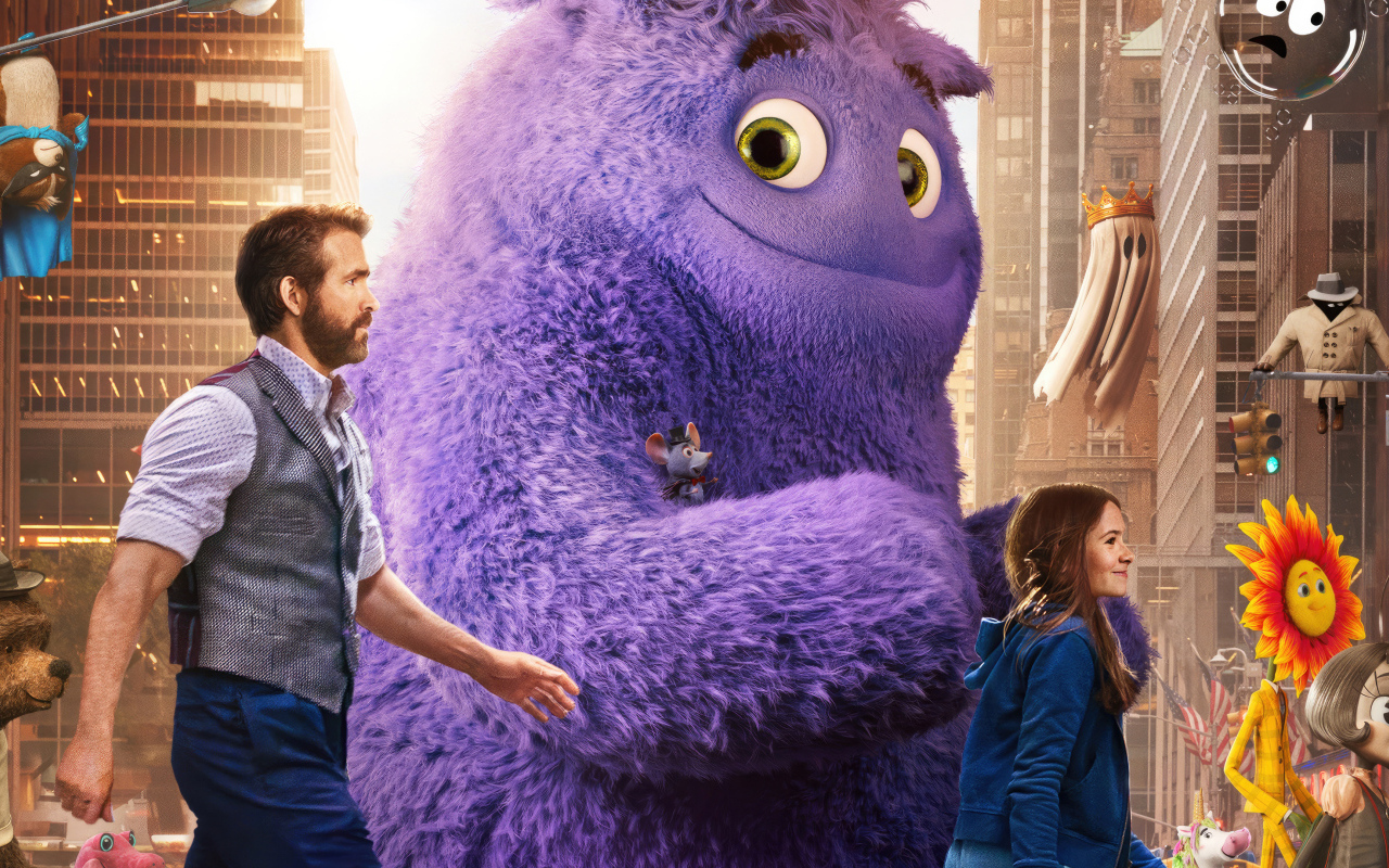 Персонажи в городе фильм Воображаемые друзья (IF), 2024