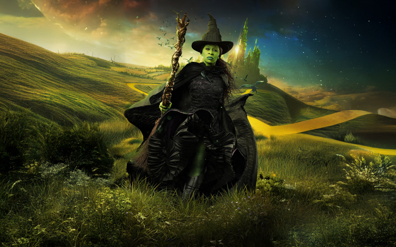 Персонаж Эльфаба из нового фильма Злая: Часть первая, 2024