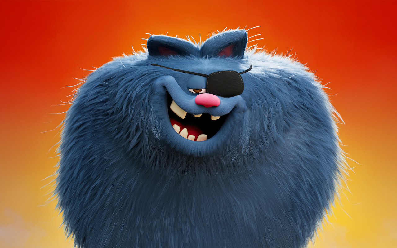 Пушистый серый кот персонаж фильма Гарфилд в кино, 2024