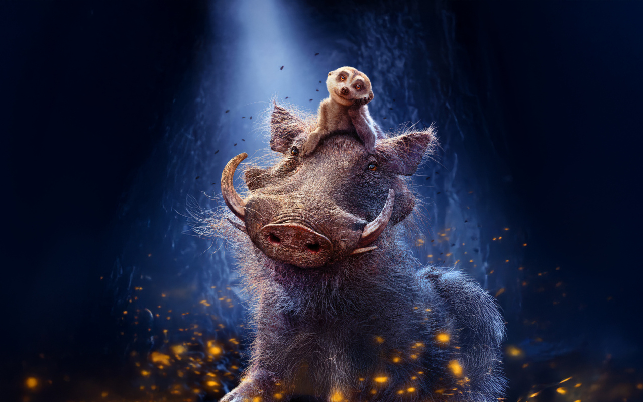 Тимон и Пумба персонажи нового фильма Муфаса: Король лев