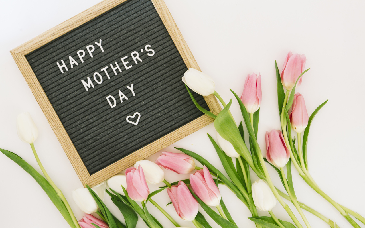 Букет розовых тюльпанов на день матери