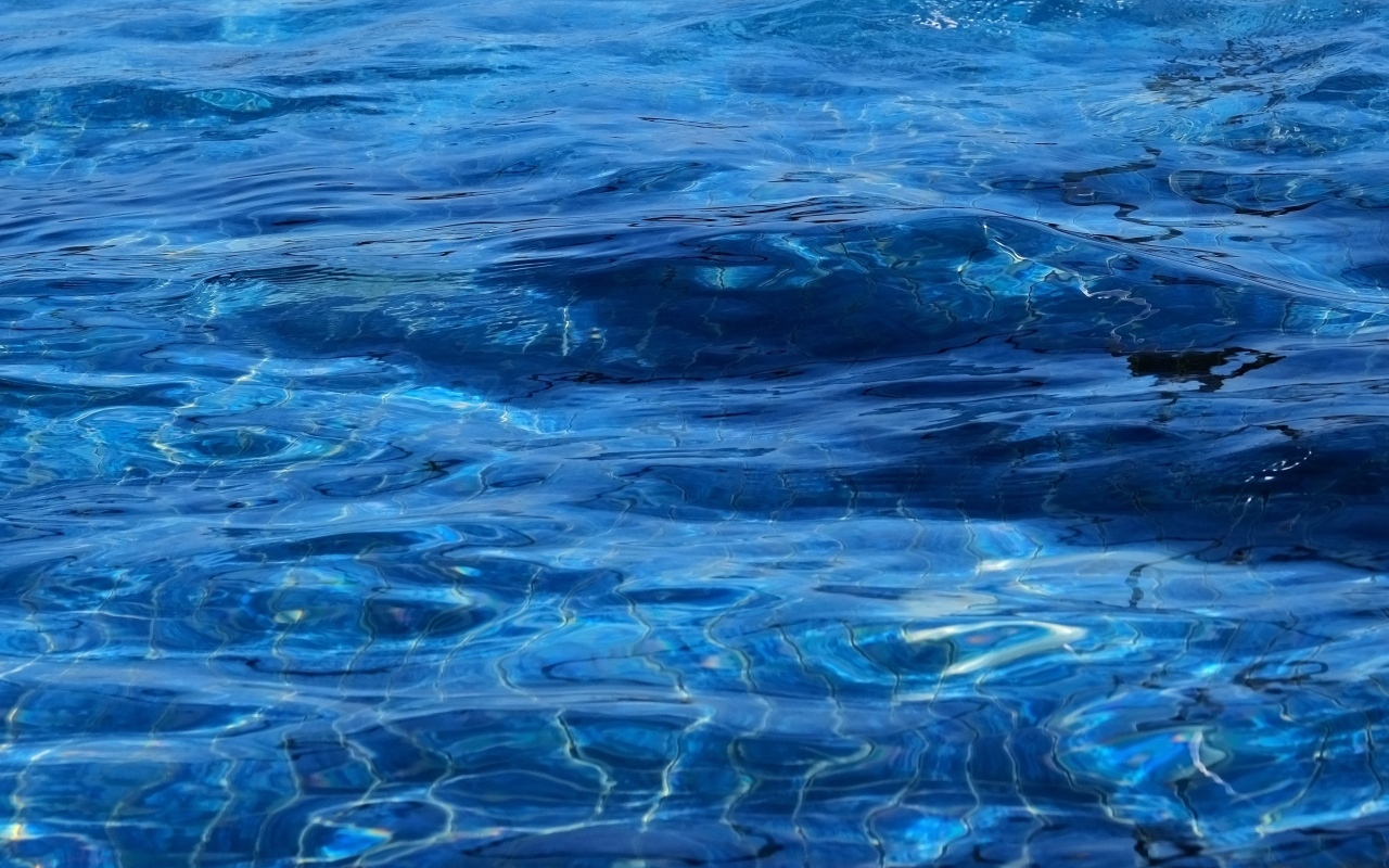 Синяя спокойная вода океана