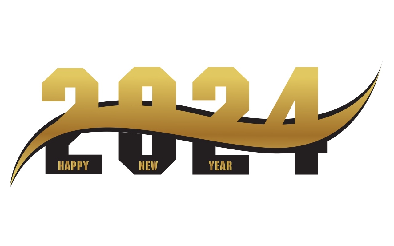 Цифры на Новый год дракона 2024