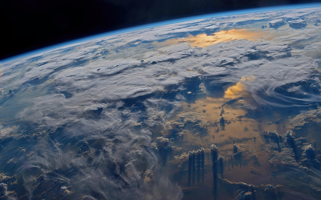 Поверхность планеты Земля крупным планом