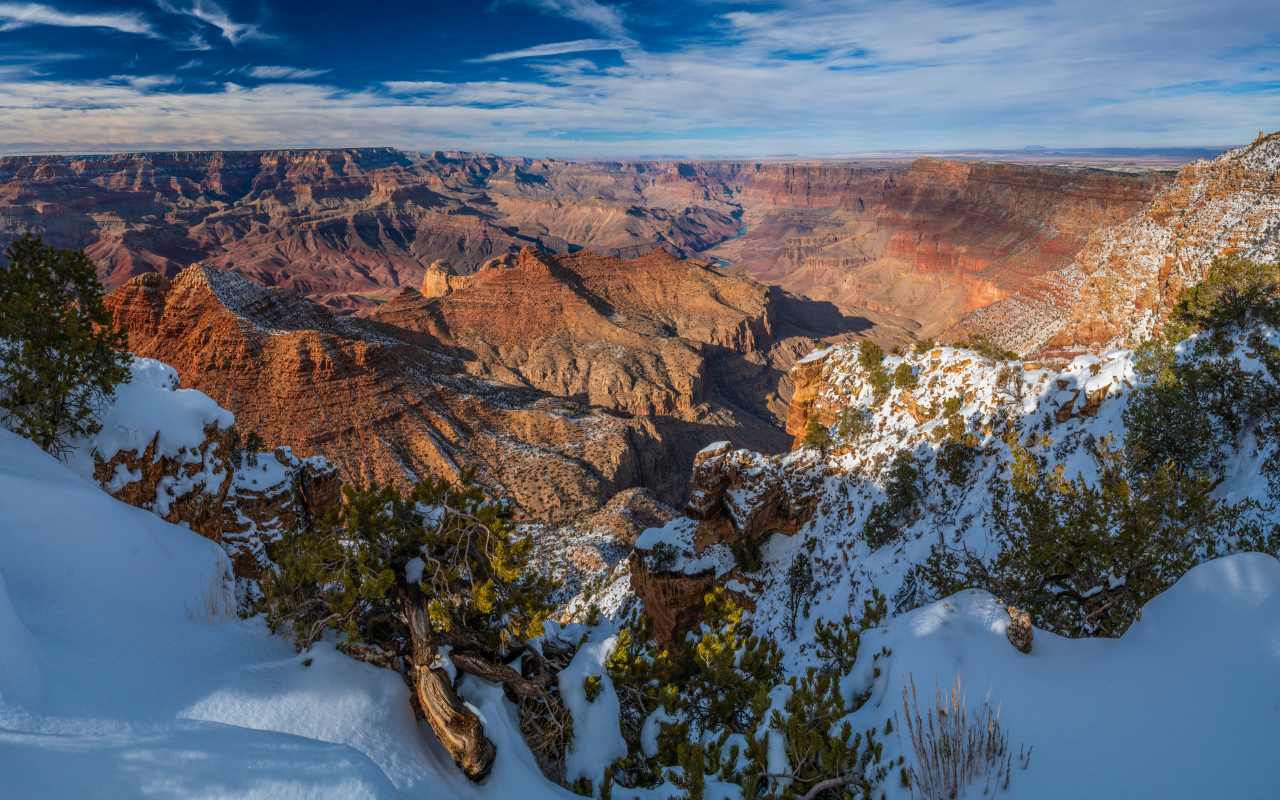 Красивая панорама парка Гранд-Каньон парк Каньон, США