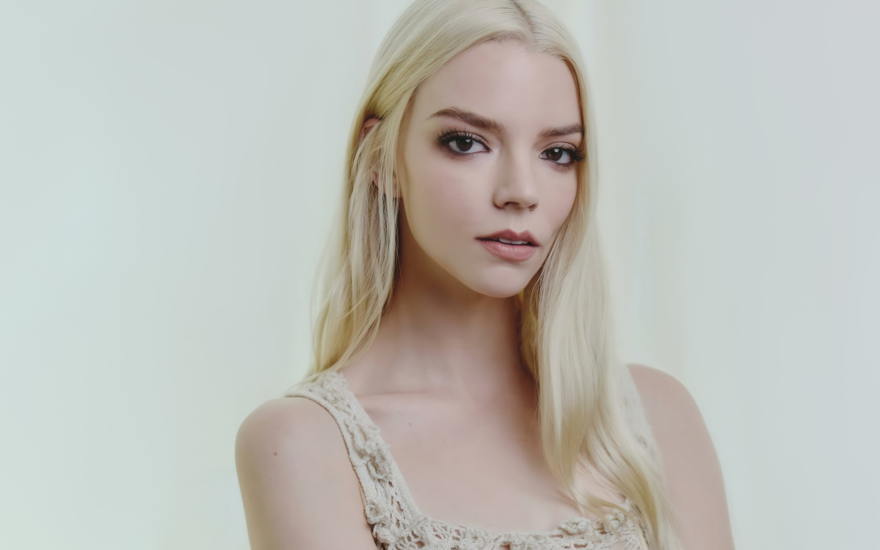Delicate brown-eyed blonde actress Anya Taylor-Joy