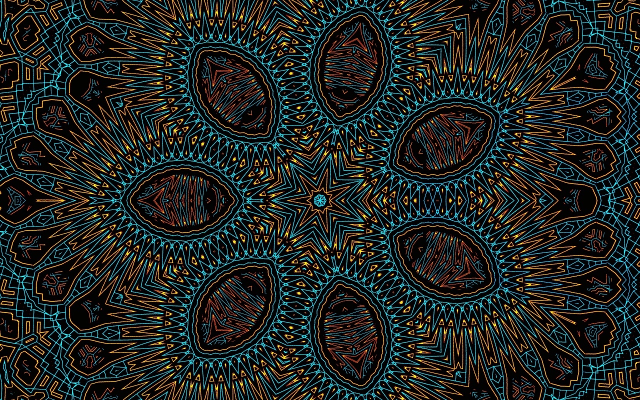 Фрактальная звезда с интересным узором