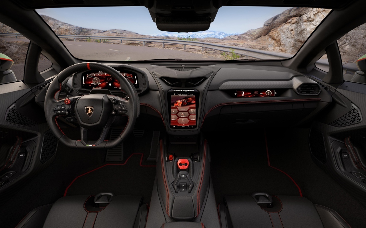 Салон автомобиля Lamborghini Temerario Alleggerita