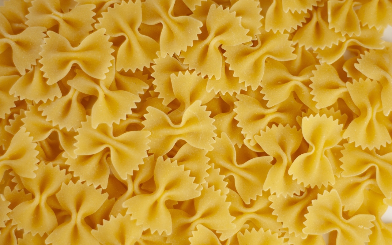 Макароны бантики крупным планом