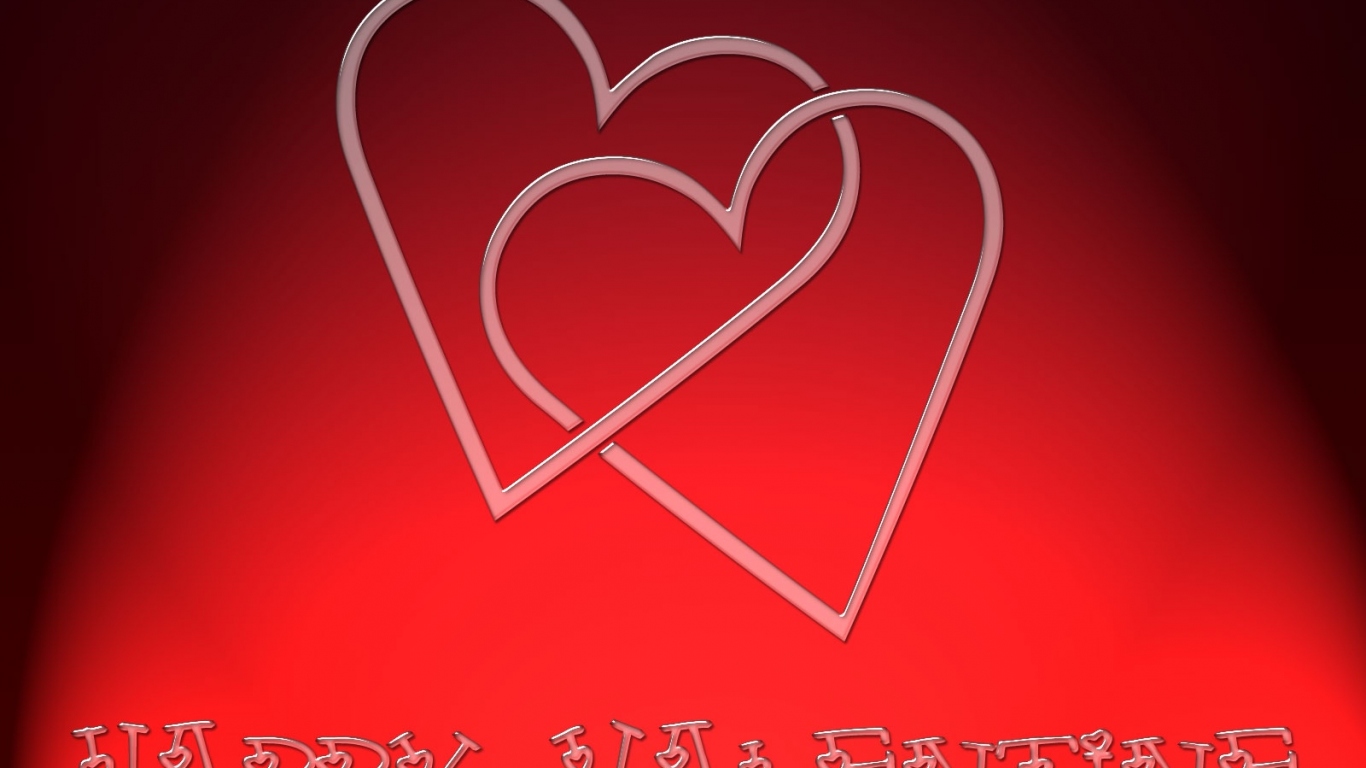 Два красных сердца