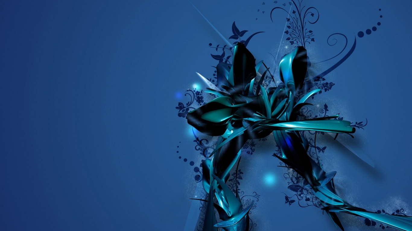 Синий цветок