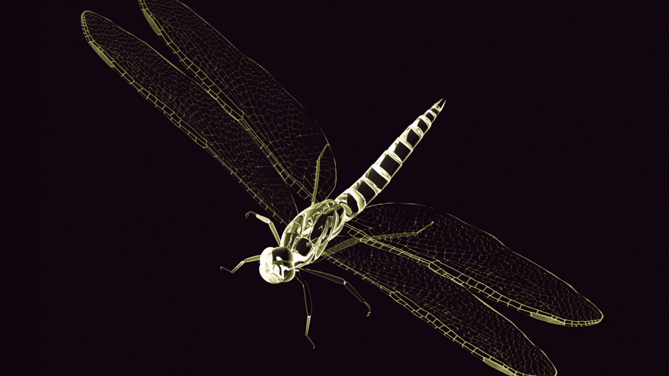3D стрекоза